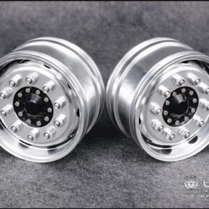 1:14 Lesu Front Wheels Bearing Black Hub ( W-2017-B2 )